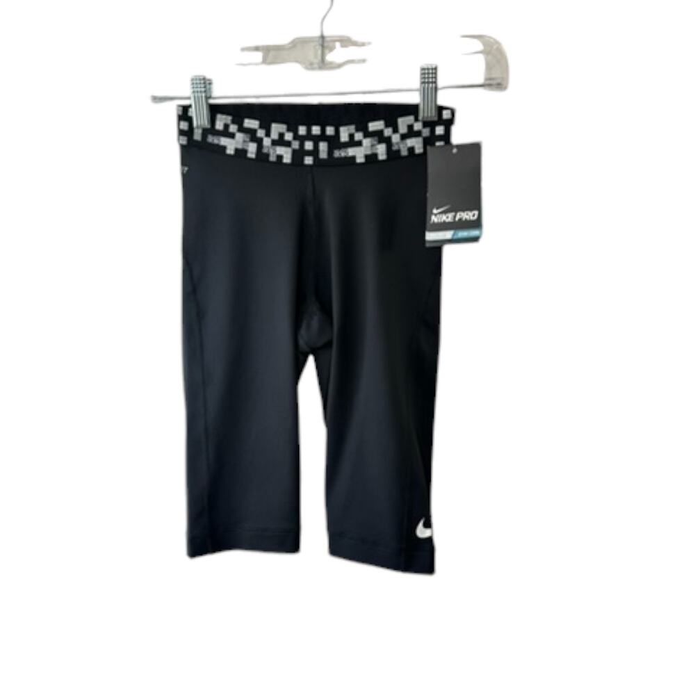 Nike Pro Dri-Fit STAY COOL Training Core Compression 11" Black Shorts Sz XS NEW